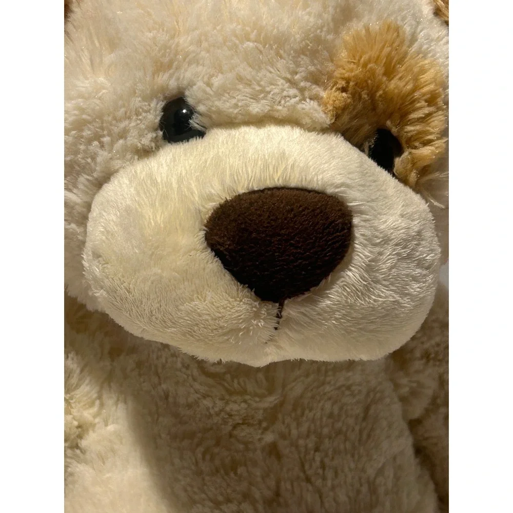 Tempur-Pedic Plush Blonde Puppy Dog Mary Meyer Memory Foam Cream Tan Weight